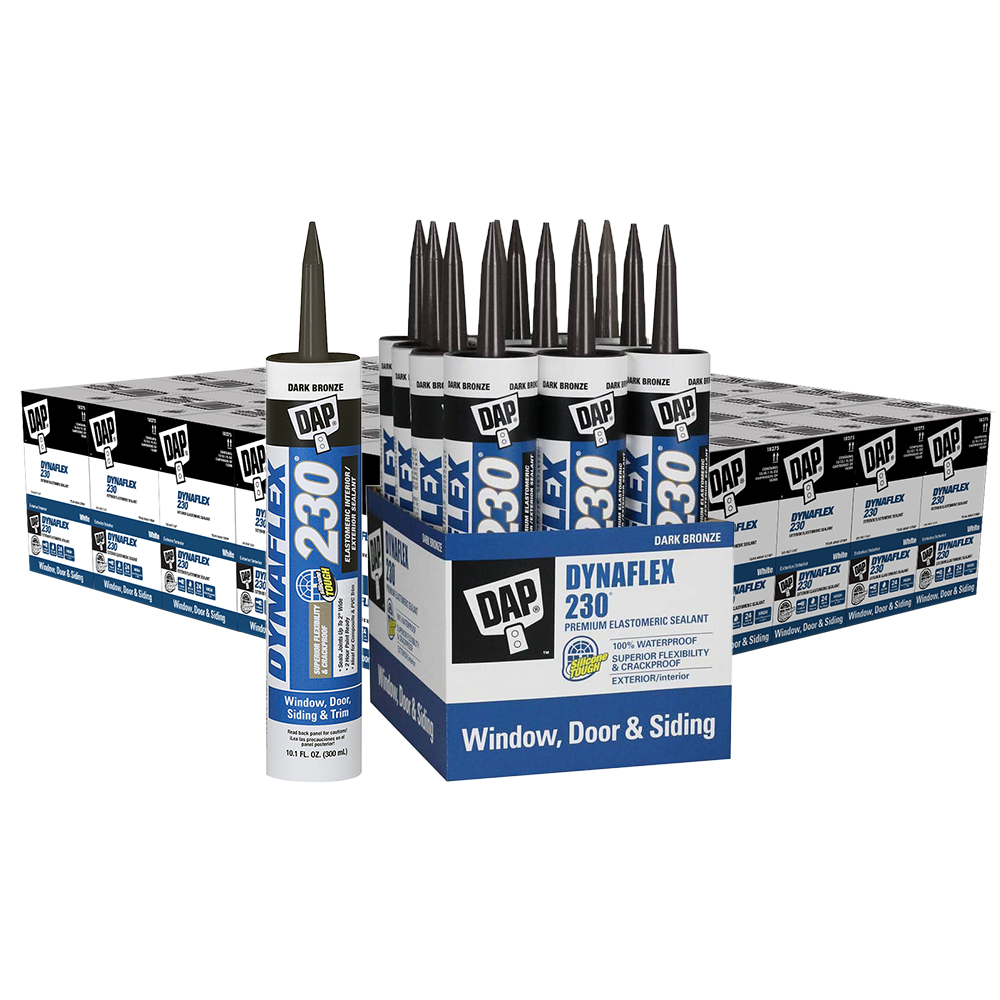 396‐Pack of 10.1 Oz Dap 18303 Dark Bronze Dynaflex 230 Premium Elastomeric Latex Sealant