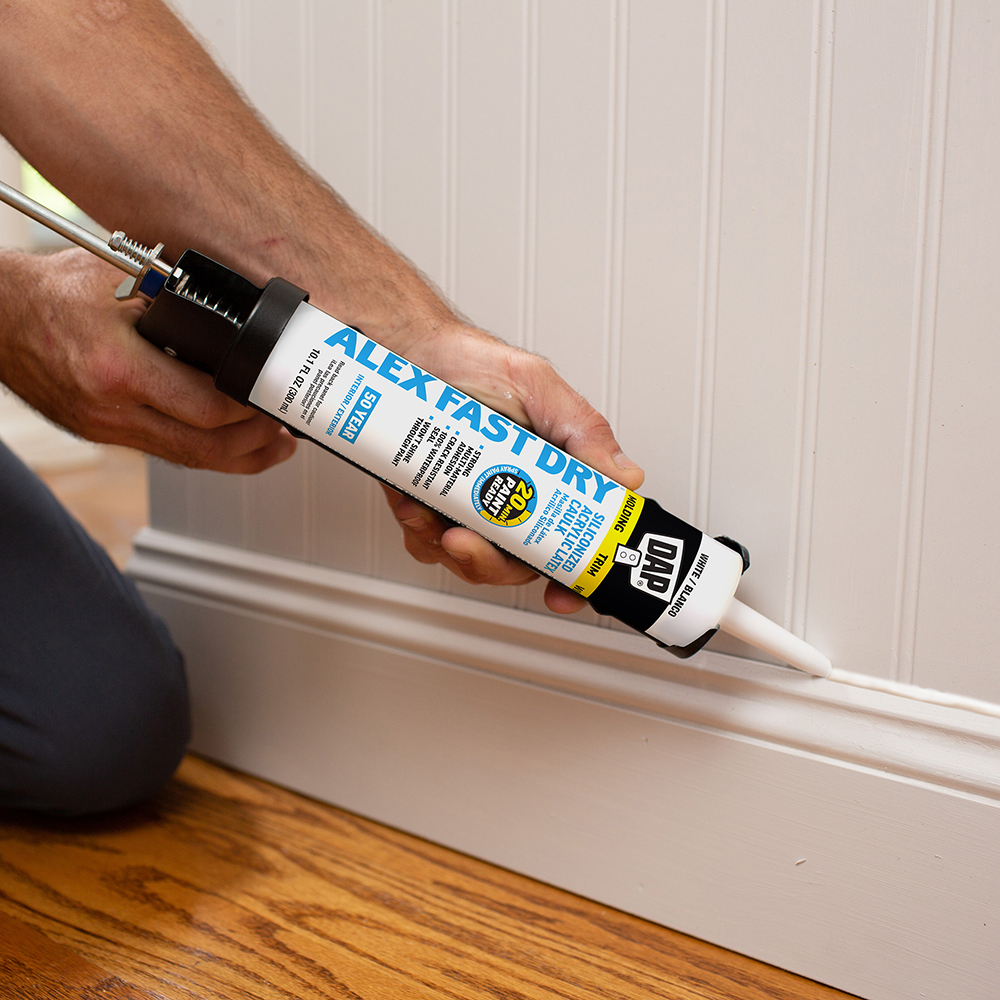 12 Pack of 10.1 Oz Dap 18425 White Alex Fast Dry Siliconized Acrylic Latex Caulk - Image 6