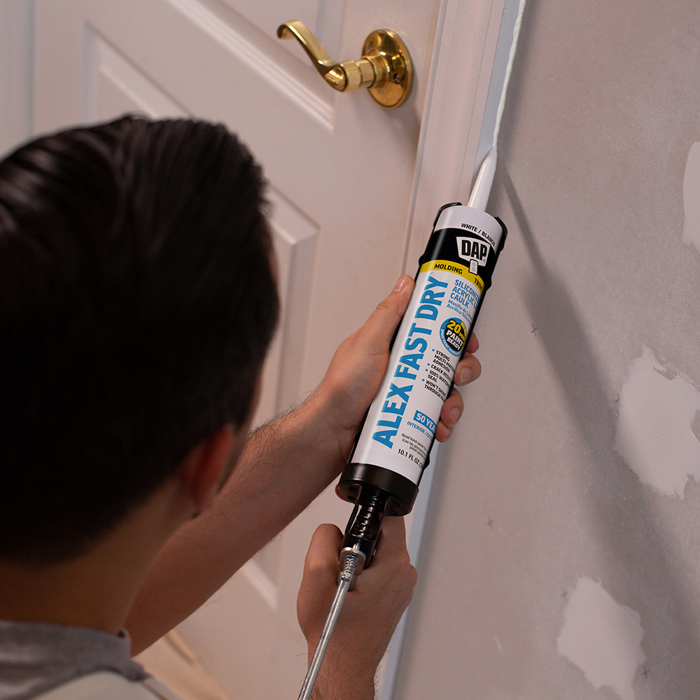 12 Pack of 10.1 Oz Dap 18425 White Alex Fast Dry Siliconized Acrylic Latex Caulk - Image 4