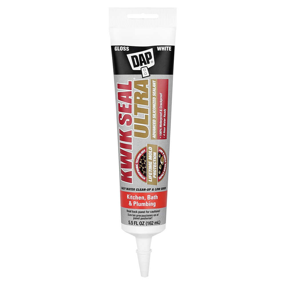 Pallet (2880 ct) of 5.5 Oz Dap 18914 White Kwik Seal Ultra Advanced Kitchen & Bath Sealant