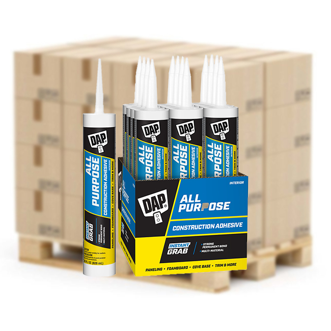 Pallet (720 ct) of 28 Oz Dap 27502 All Purpose Construction Adhesive