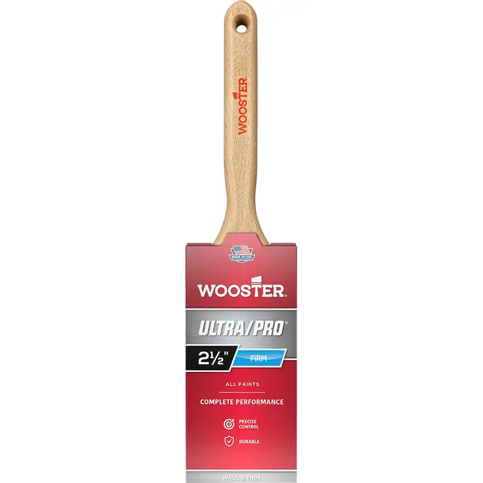 2-1/2″ Wooster Brush Company 4175 Ultra/Pro Firm Flat Bristle Sash Handle Paint Brush
