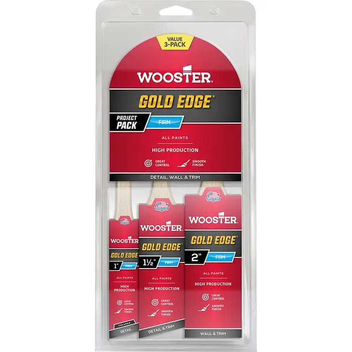 Wooster 5239 Gold Edge Variety 3-Pack