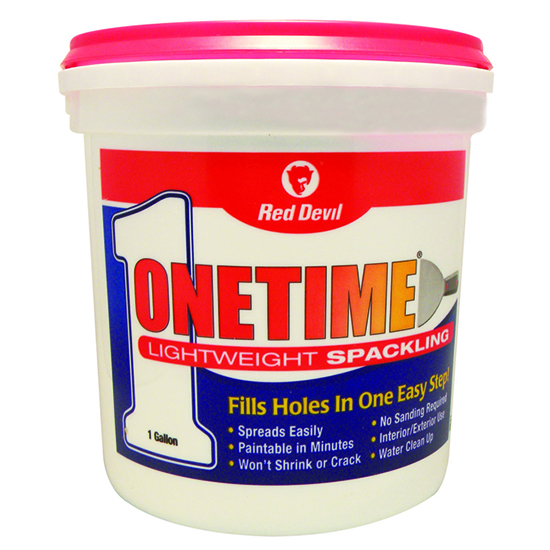 2-Pack of 1 Gal Red Devil 541 Onetime Lightweight Spackling