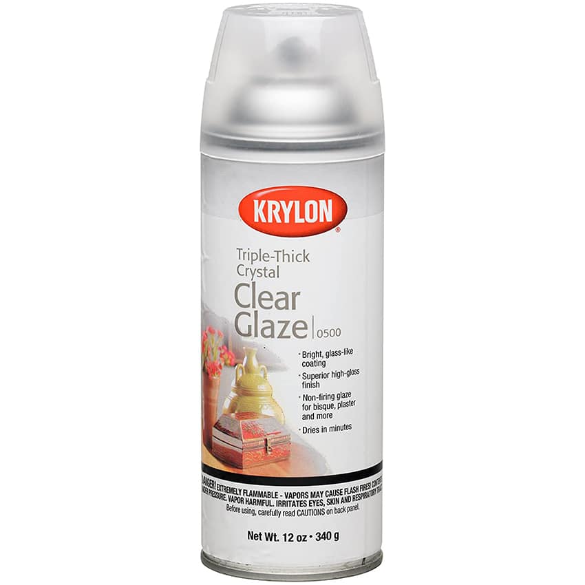 24-Pack of 11 Oz Krylon I00500A07 Clear Artist Sprays Triple Thick Glaze Finish Coat, High Gloss