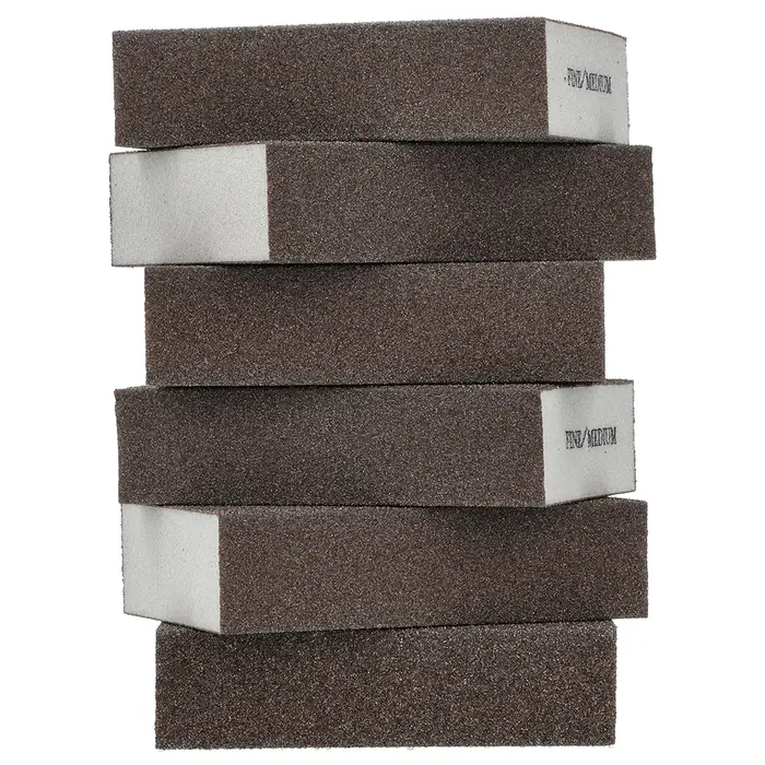 300‐Pack of 4” x 2‐3/4” Norton 02081 MultiSand Double Sided Small Area Sanding Sponge Fine/Medium, 6‐Pack - Image 2