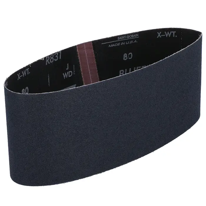 10-Pack of 4" x 24" Norton 05472 ProSand BlueFire Portable Sanding Belt 80-Grit, Medium, 2-Belts-Per-Pack (20 Belts) - Image 2