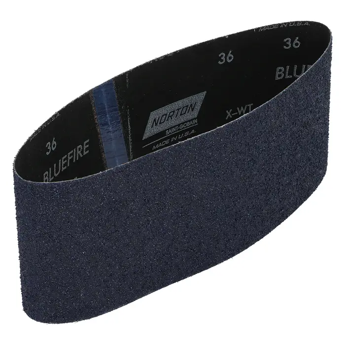 5-Pack of 4" x 24" Norton 05474 ProSand BlueFire Portable Sanding Belt 36-Grit, Extra Coarse, 2-Belts-Per-Pack (10 Belts) - Image 2