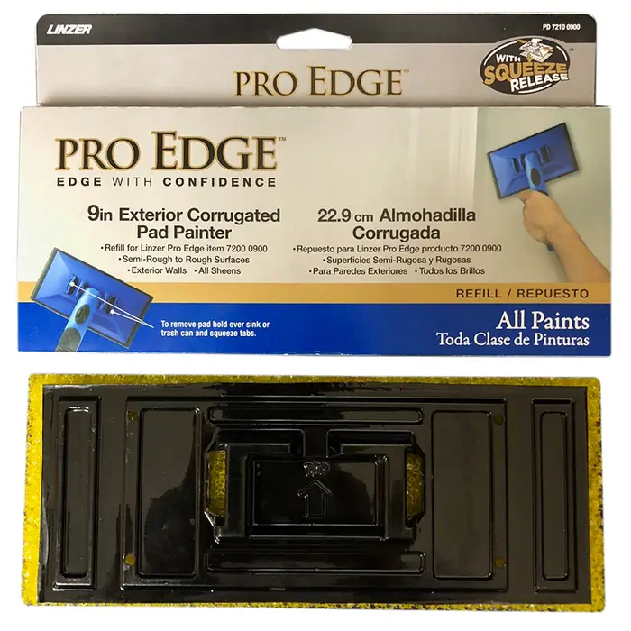 9” Linzer PD 7210‐0900 Blue Pro Edge Exterior Corrugted Pad Painter Refill