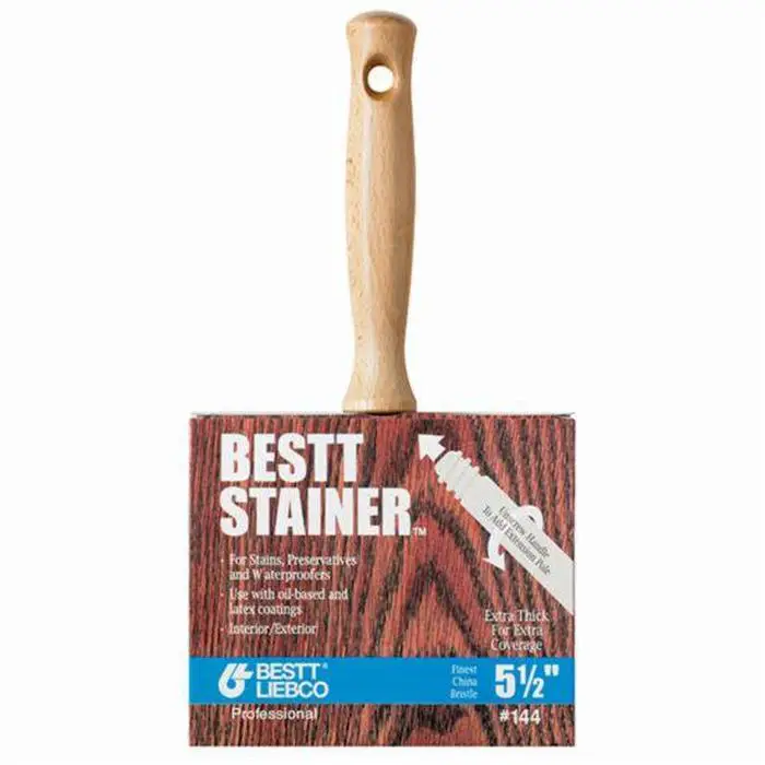 80‐Pack of 5‐1/2” Bestt Liebco #144 Master Bestt Stainer Block Paint Brush