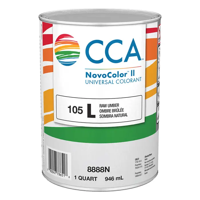 Qt Valspar 8888N L‐Raw Umber Novocolor II Universal Colorant