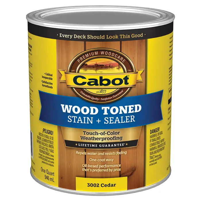 Qt Cabot Stains 3002 Cedar Wood Toned Deck and Siding Stain
