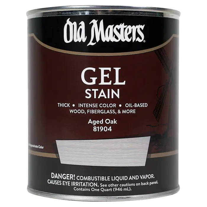 Qt Old Masters 81904 Aged Oak Gel Stain Oil-Based Stain