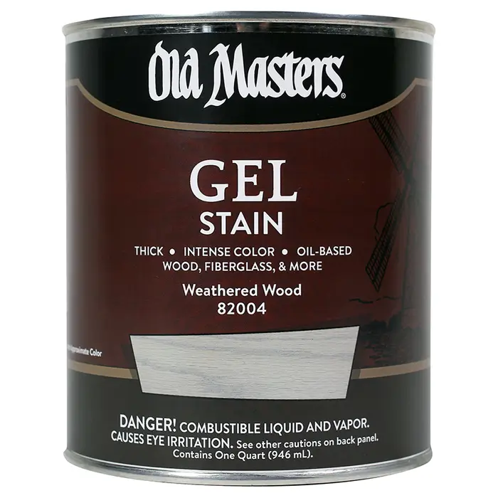 Qt Old Masters 82004 Weathered Wood Gel Stain Oil-Based Stain