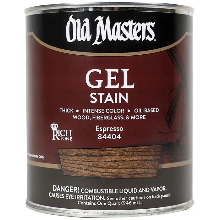 Qt Old Masters 84404 Espresso Gel Stain Oil-Based Stain