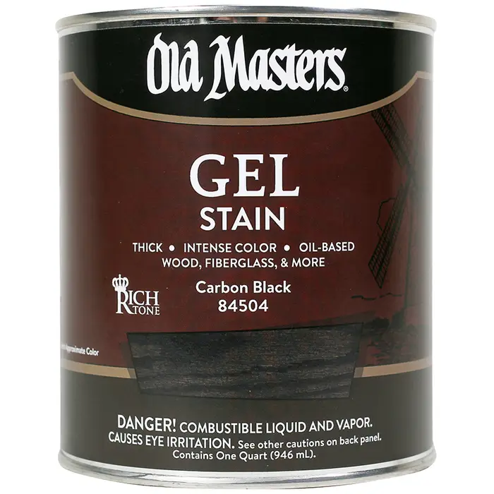 Qt Old Masters 84504 Carbon Black Gel Stain Oil-Based Stain