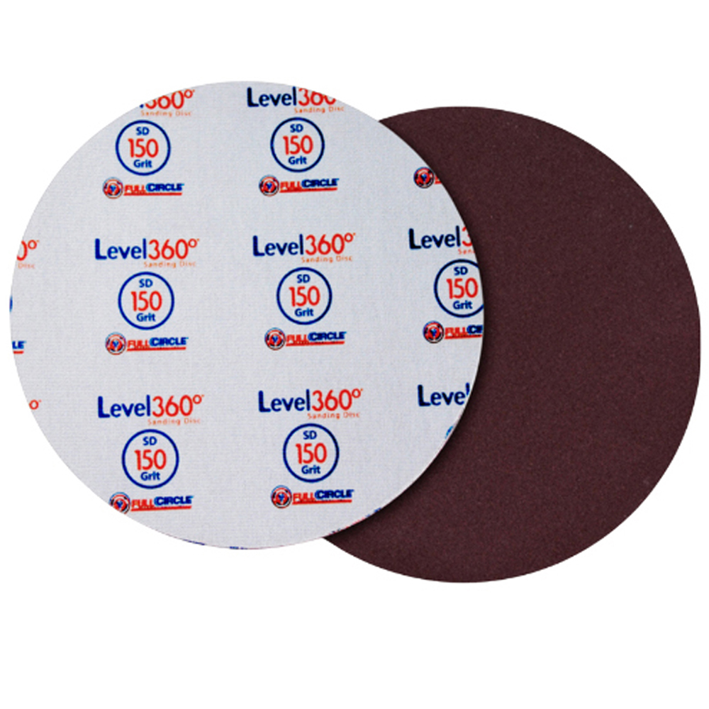 800-Pack of 8-3/4" Full Circle SD150-5 Level360 Hook and Loop Sanding Disc, 150-Grit, 5-Discs-Per-Pack (4,000 Discs) - Image 2