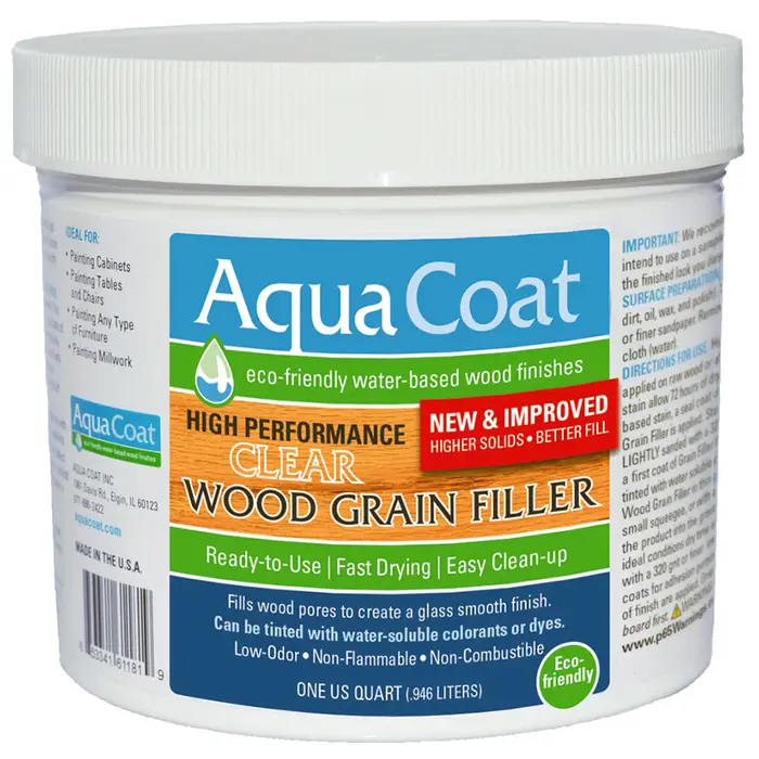Qt Aqua Coat 300‐900‐02 Clear Aqua Coat High Performance Clear Wood Grain Filler