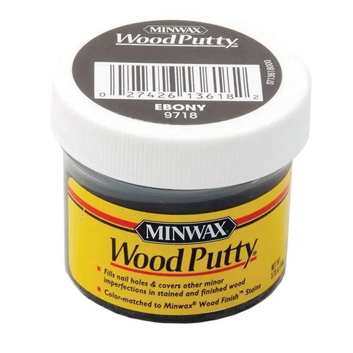 3.8 Oz Minwax 9718 Ebony Wood Putty Oil-Based Non-Hardening | Patch