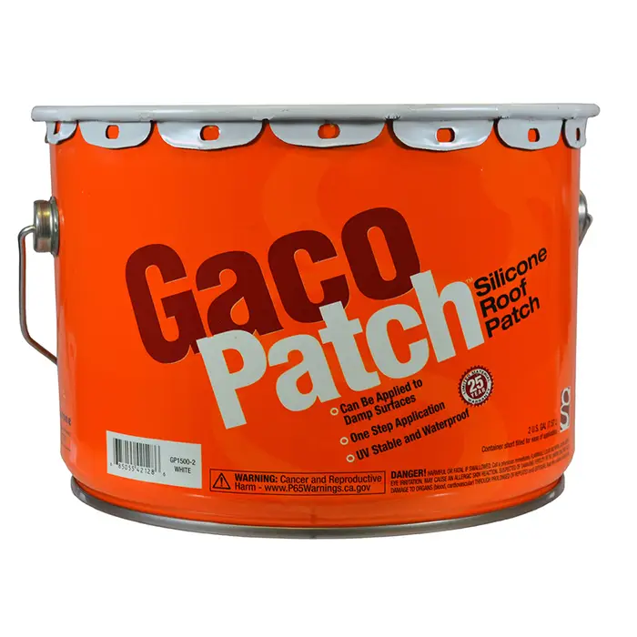 2 Gal Gaco GP15002 White GacoRoof Silicone Roof Patch Architectural & Specialty Coatings