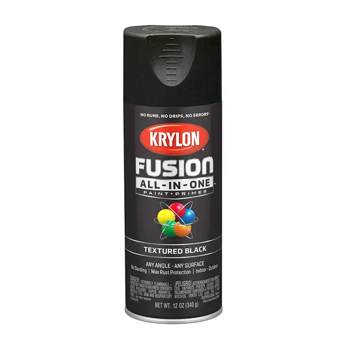 12 Oz Krylon K02776007 Black Fusion AllInOne Paint