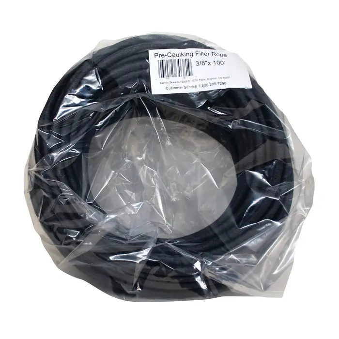 72‐Pack of 3/8” x 100’ Sashco 30381 Filler Rope Pre‐Caulking Closed Cell Backer Rod