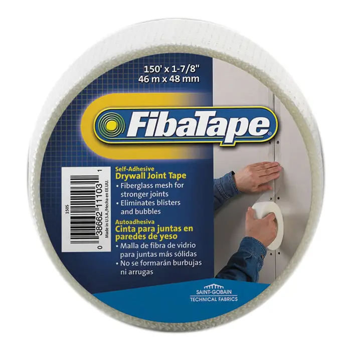 6‐Pack of 2” x 150’ Saint‐Gobain ADFORS FDW8660‐U FibaTape White Self‐Adhesive Mesh Joint Tape