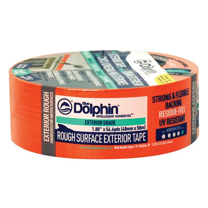 72-Rolls of 1.88″ x 60 Yds Linzer TP EXT R 0200 Blue Dolphin Rough Surface Exterior Tape