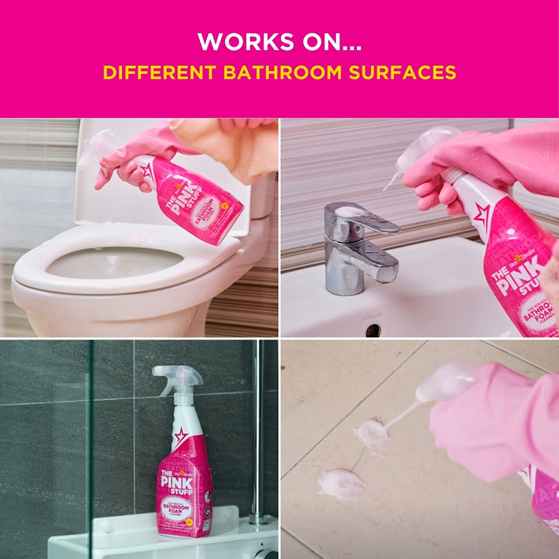 10-Pack of 25.4 Oz Rust-Oleum 82383 The Pink Stuff Miracle Bathroom Foam Cleaner - Image 2