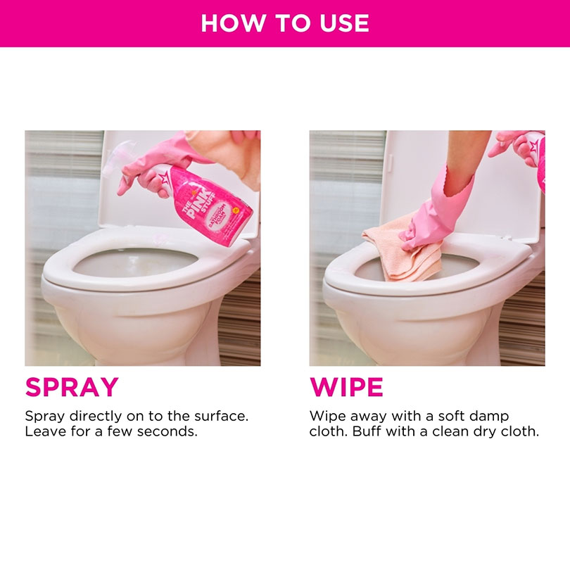 10-Pack of 25.4 Oz Rust-Oleum 82383 The Pink Stuff Miracle Bathroom Foam Cleaner - Image 4