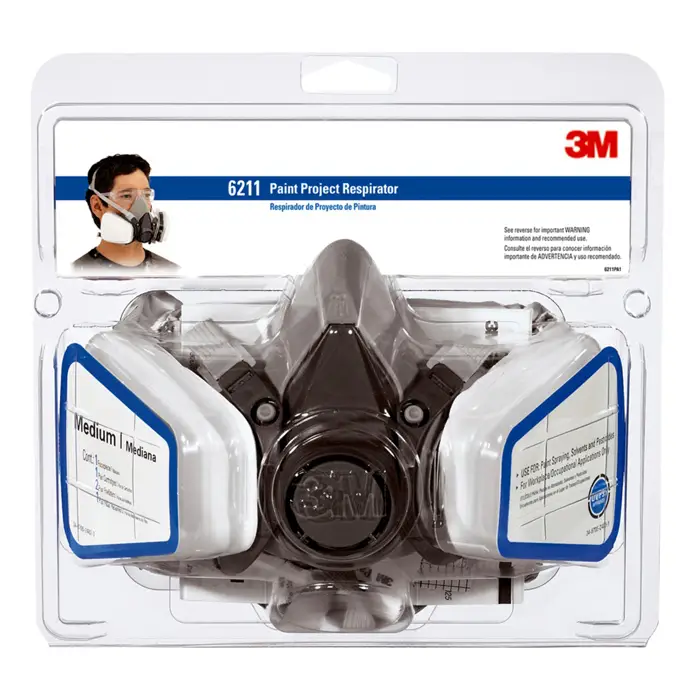 Medium 3M 6211PA1-A Performance Reusable Paint Project Respirator