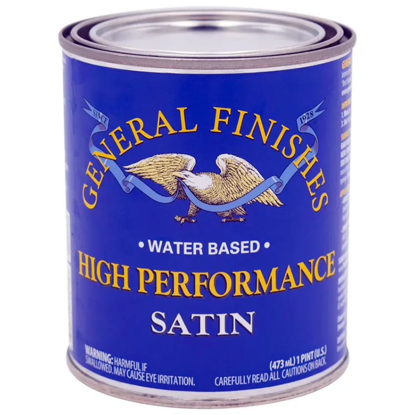 Pt General Finishes PTHS Clear High Performance Water‐Based Topcoat, Satin