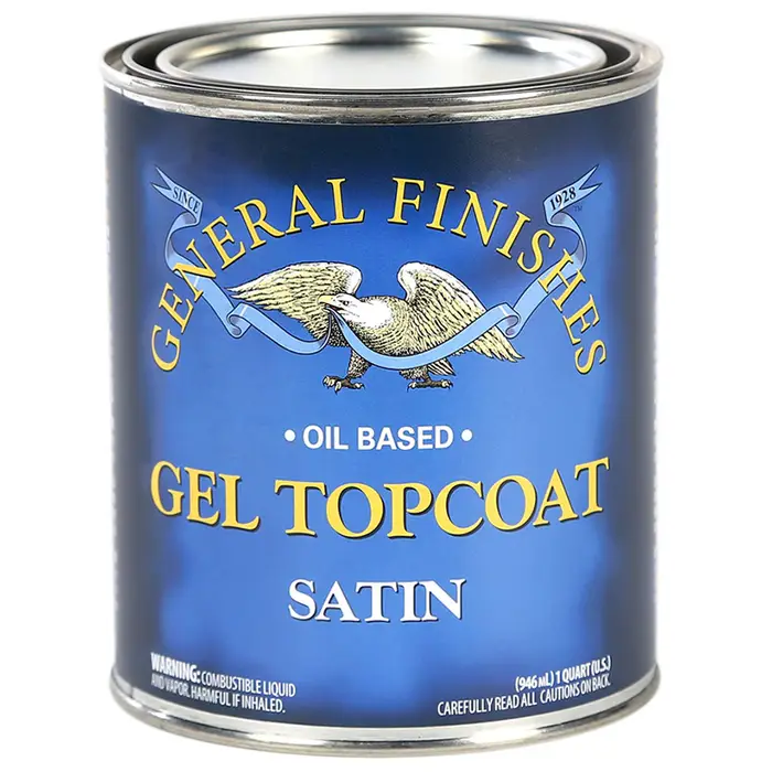 Qt General Finishes SQ Gel Topcoat Oil‐Based Topcoat, Satin
