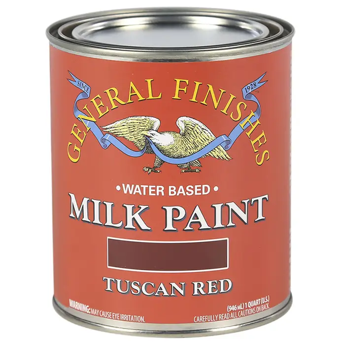 Qt General Finishes QTTR Tuscan Red Milk Paint Interior / Exterior Paint, Satin
