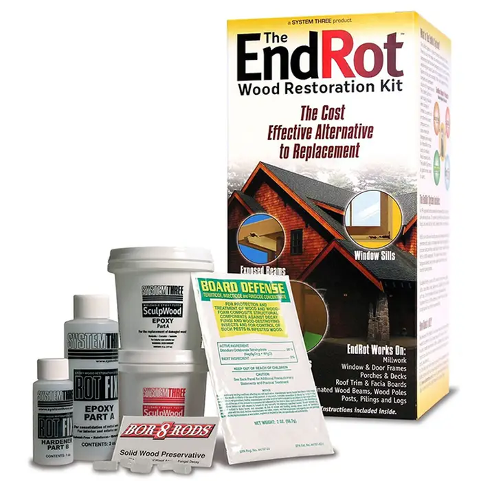 System Three Resins 4005K99 End Rot Wood Restoration Kit