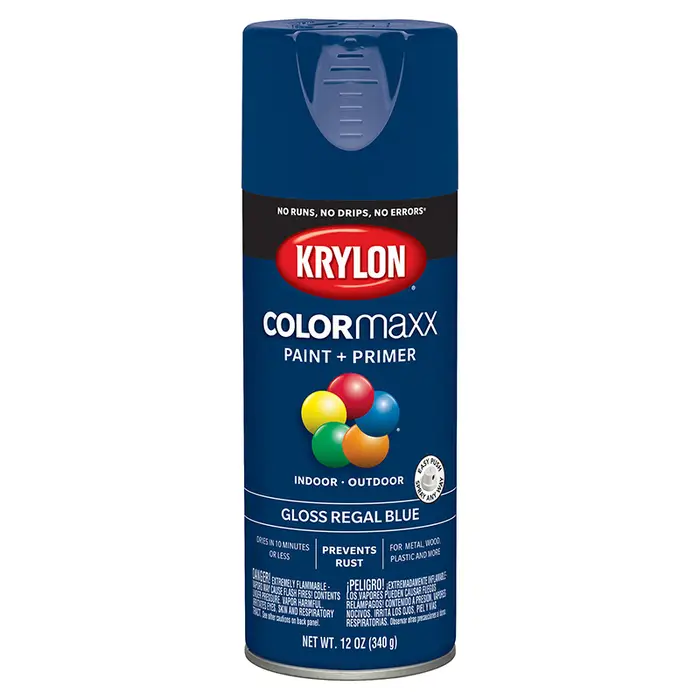 Pallet (936 ct) of 12 Oz Krylon K05535007 COLORmaxx Regal Blue Paint & Primer Spray Paint, Gloss