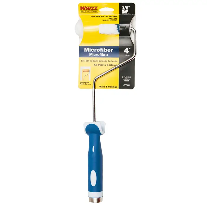 500‐Pack of 4” x 3/8” Nap Work Tools 77600 Whizz Microfiber Mini‐Roller Cover with Frame