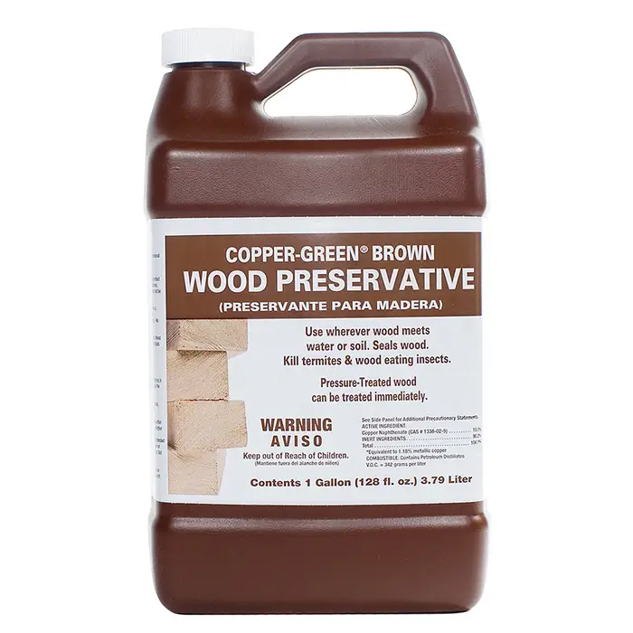 Pallet (192 ct) of 1 Gal Green Products 33001 Copper‐Green Brown Wood Preservative