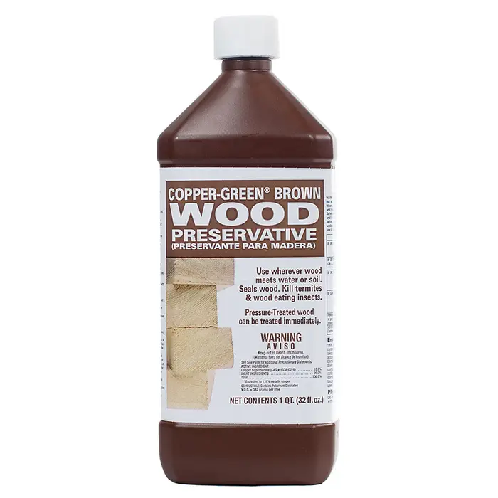 Qt Green Products 33004 Copper‐Green Brown Wood Preservative