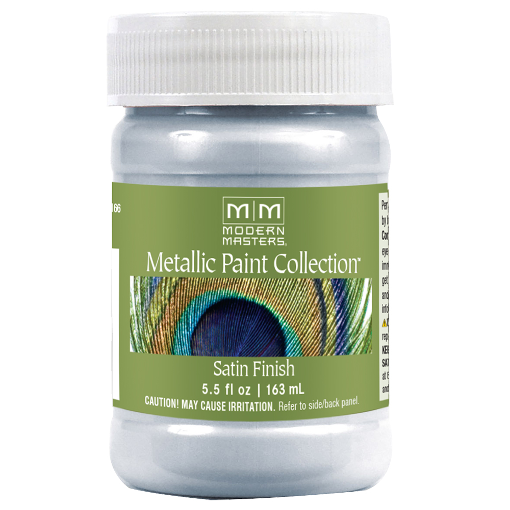 5.5 Oz Modern Masters ME657 Flash Blue Metallic Paint Collection, Satin Water‐Based Decorative Metallic Paint