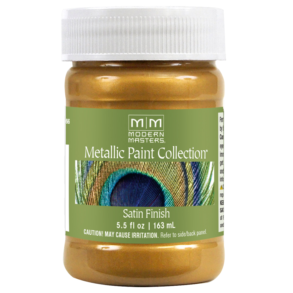 30-Pack of 5.5 Oz Modern Masters ME660 Pharaohs Gold Metallic Paint Collection, Satin Water‐Based Decorative Metallic Paint