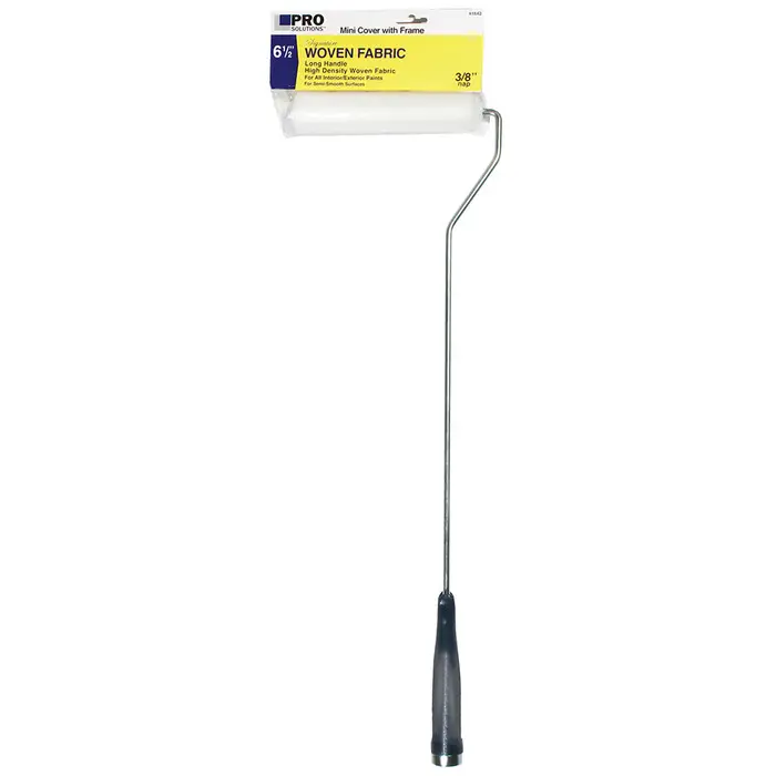 6‐Pack of 6‐1/2” x 1/4” Nap Pro Solutions 41642 Signature, White Woven Mini‐Roller Cover with 22” Frame