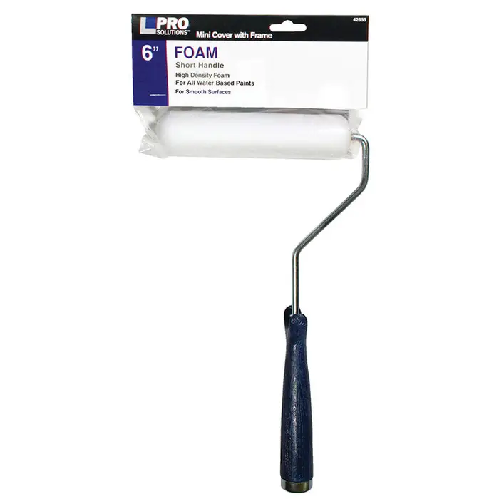 6‐Pack of 6” Pro Solutions 42655 Foam Mini‐Roller Cover with 11” Frame