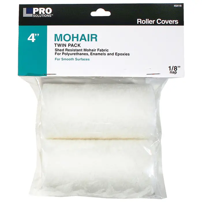 Pallet (480, 2‐Packs) of 4” x 1/8” Nap Pro Solutions 45418 Mohair Roller Cover, 2‐Pack