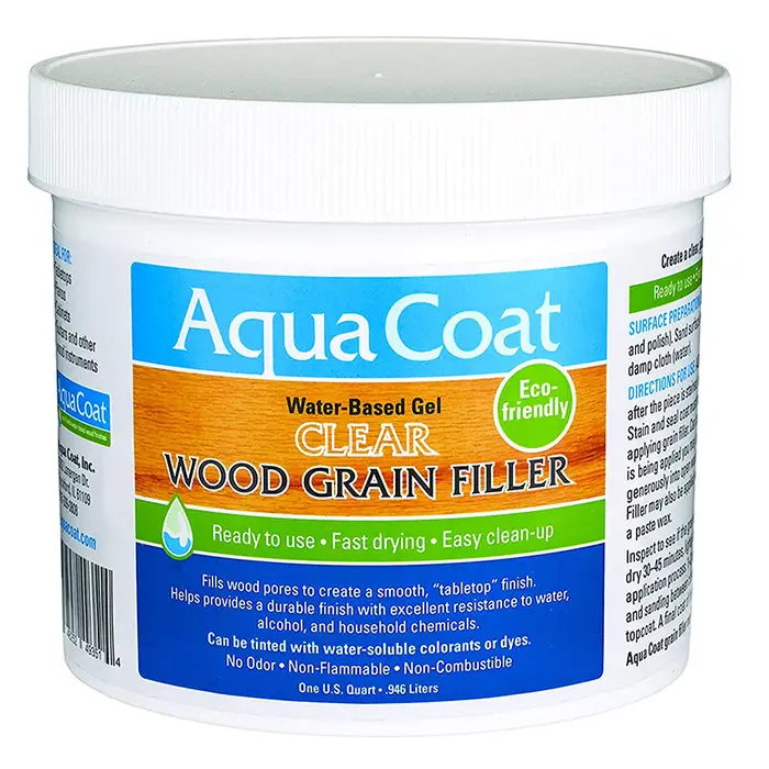 1 Gal Aqua Coat 130-700-G Clear Aqua Coat Wood Grain Filler