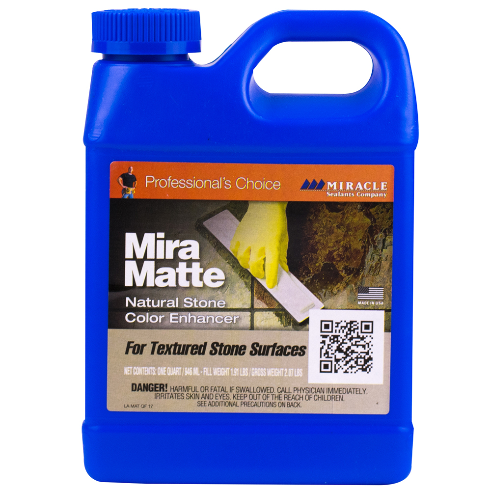 Qt Miracle Sealants Mira Matte Natural Stone Color Enhancer MATTE6QT