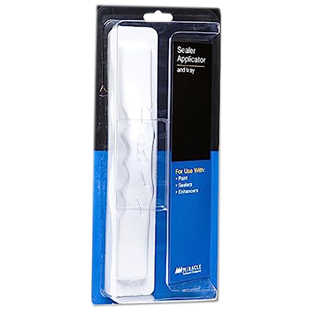 4-Pack of Miracle Sealants Mira Brush Sealer Applicators & Tray APLTRAY8