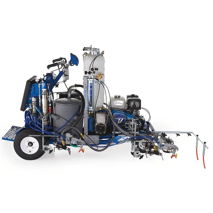 Graco 17H474 LineLazer V 250DC HP Reflective Series Self‐Propelled Gas Hydraulic Airless Line Striper, 3 Auto Guns, 2 Tanks - Image 2