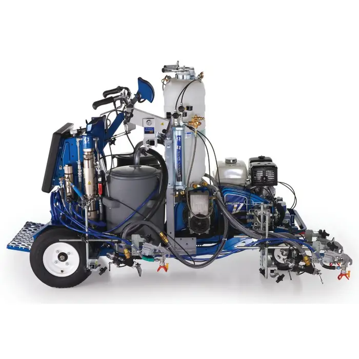 Graco 25D344 LineLazer V 250DC HP Reflective Series Self‐Propelled Gas Hydraulic Airless Line Striper, 3 Auto Guns, 2 Tanks, LazerGuide 3000 - Image 2