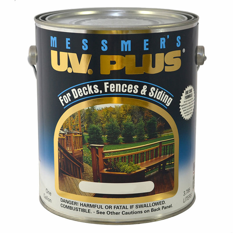 4-Pack of 1 Gal Messmer's MC-VLY-1 Valley U.V. Plus Decks, Fences & Siding Semi-Transparent Oil-Based Stain
